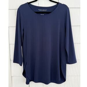 Susan Graver Womens Small Modern Essentials Liquid Knit Tunic Minimalist Capsule